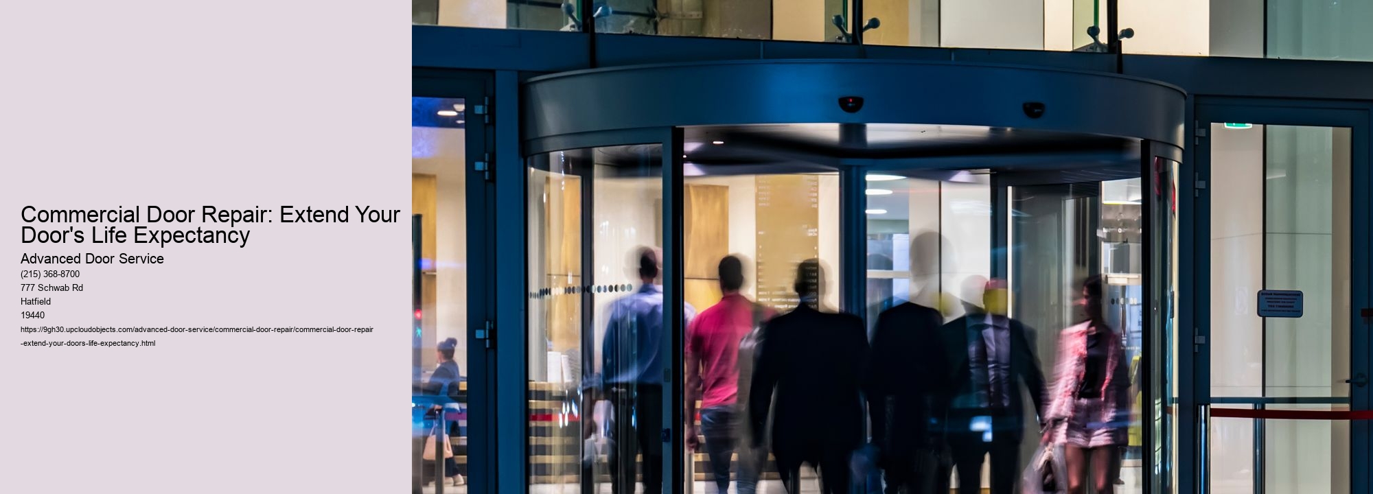 Commercial Door Repair: Extend Your Door's Life Expectancy