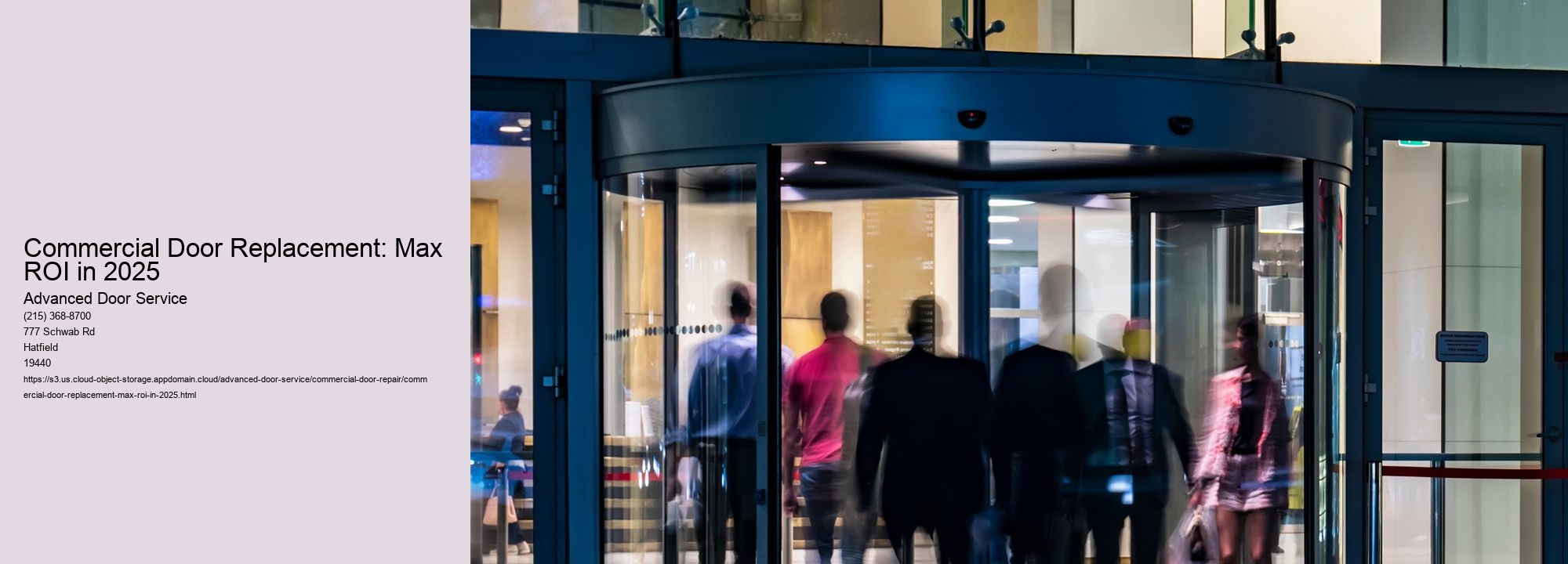 Commercial Door Replacement: Max ROI in 2025