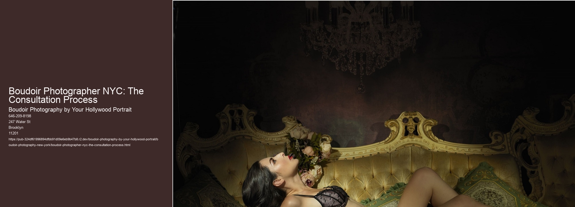 Boudoir Photographer NYC: The Consultation Process