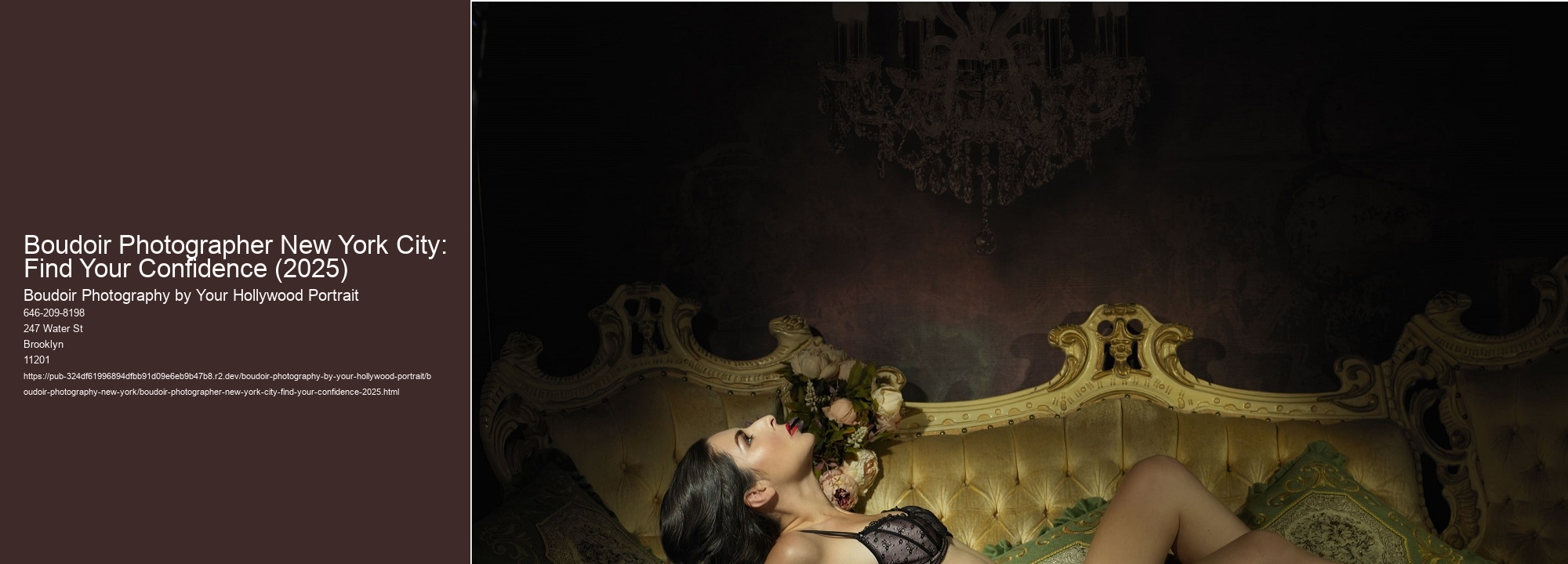 Boudoir Photographer New York City: Find Your Confidence (2025)