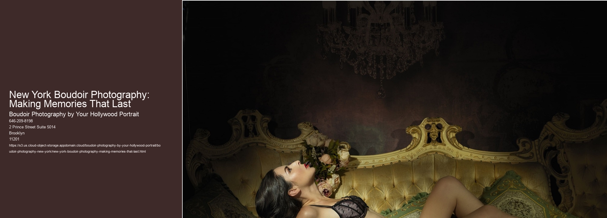 New York Boudoir Photography: Making Memories That Last