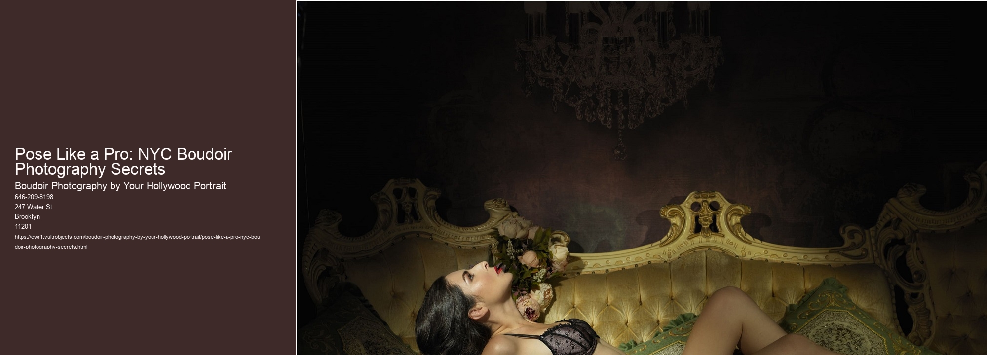 Pose Like a Pro: NYC Boudoir Photography Secrets