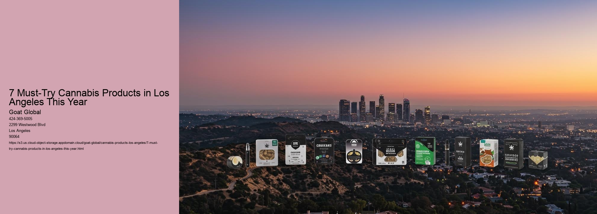 7 Must-Try Cannabis Products in Los Angeles This Year