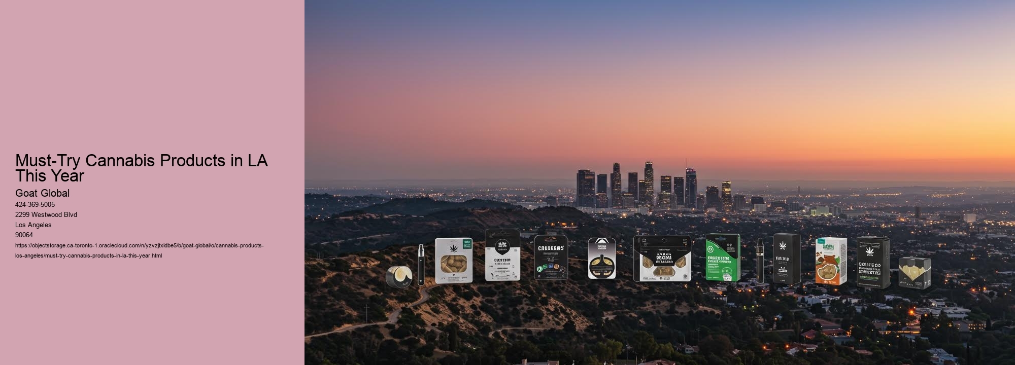 Must-Try Cannabis Products in LA This Year