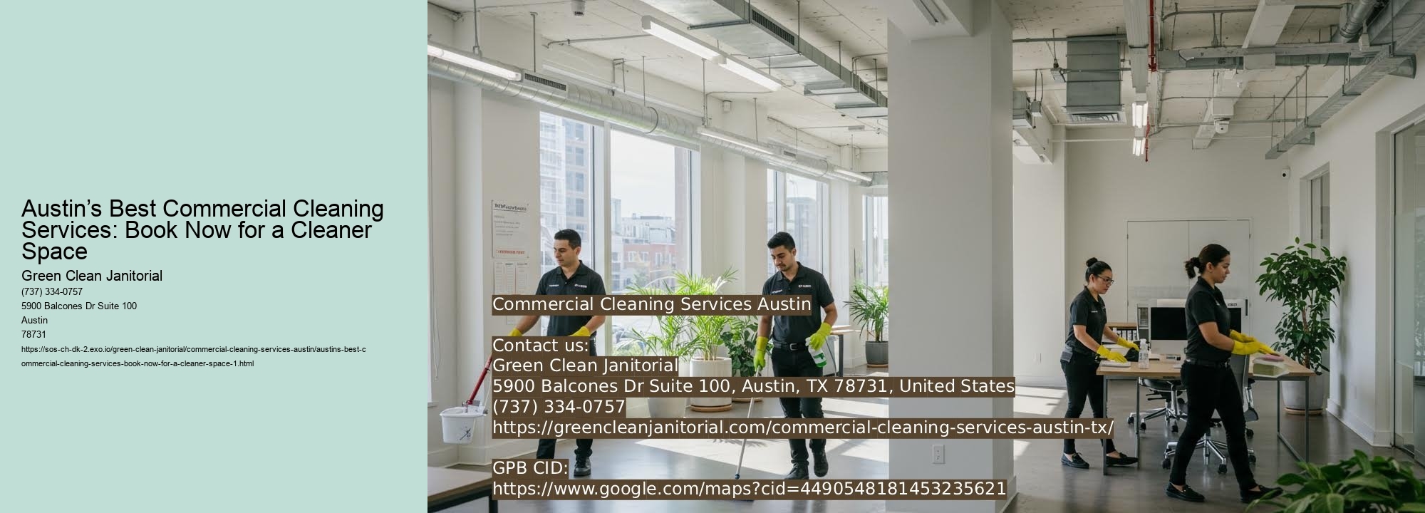 Austin’s Best Commercial Cleaning Services: Book Now for a Cleaner Space