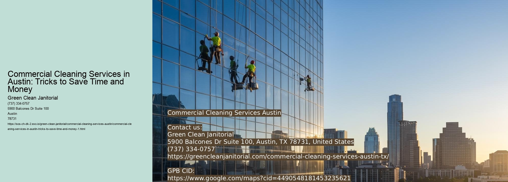 Commercial Cleaning Services in Austin: Tricks to Save Time and Money
