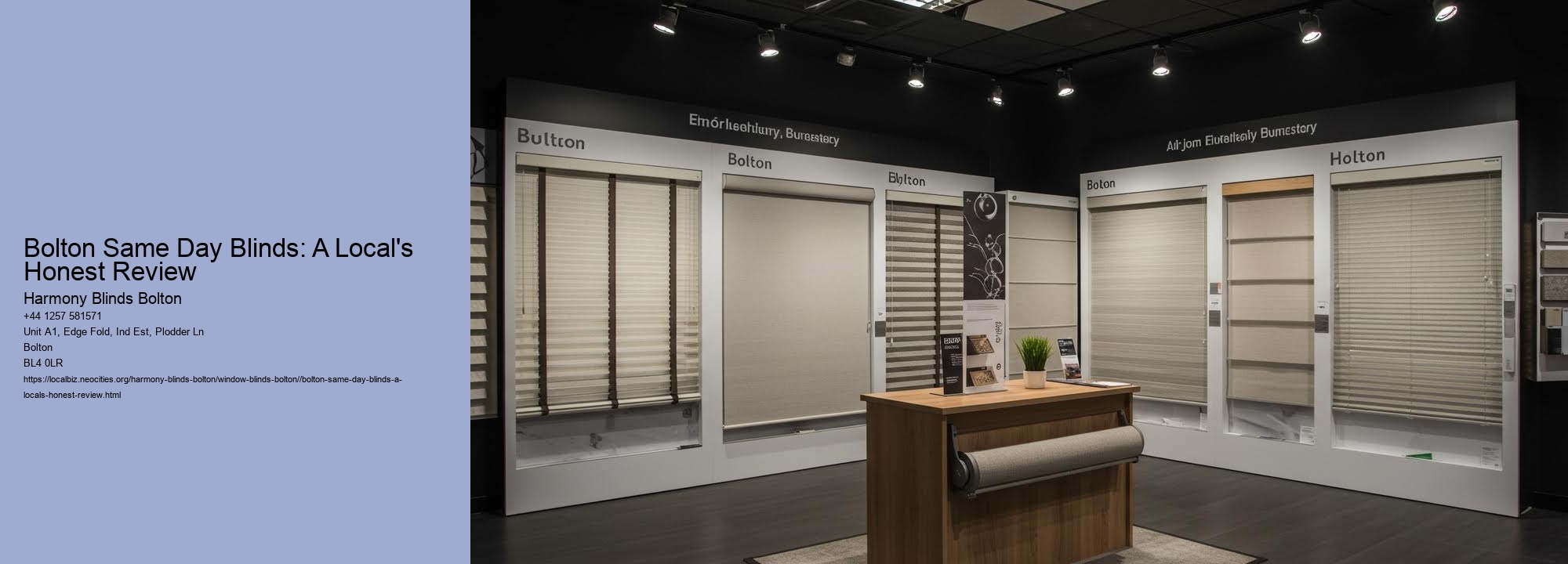 Bolton Same Day Blinds: A Local's Honest Review