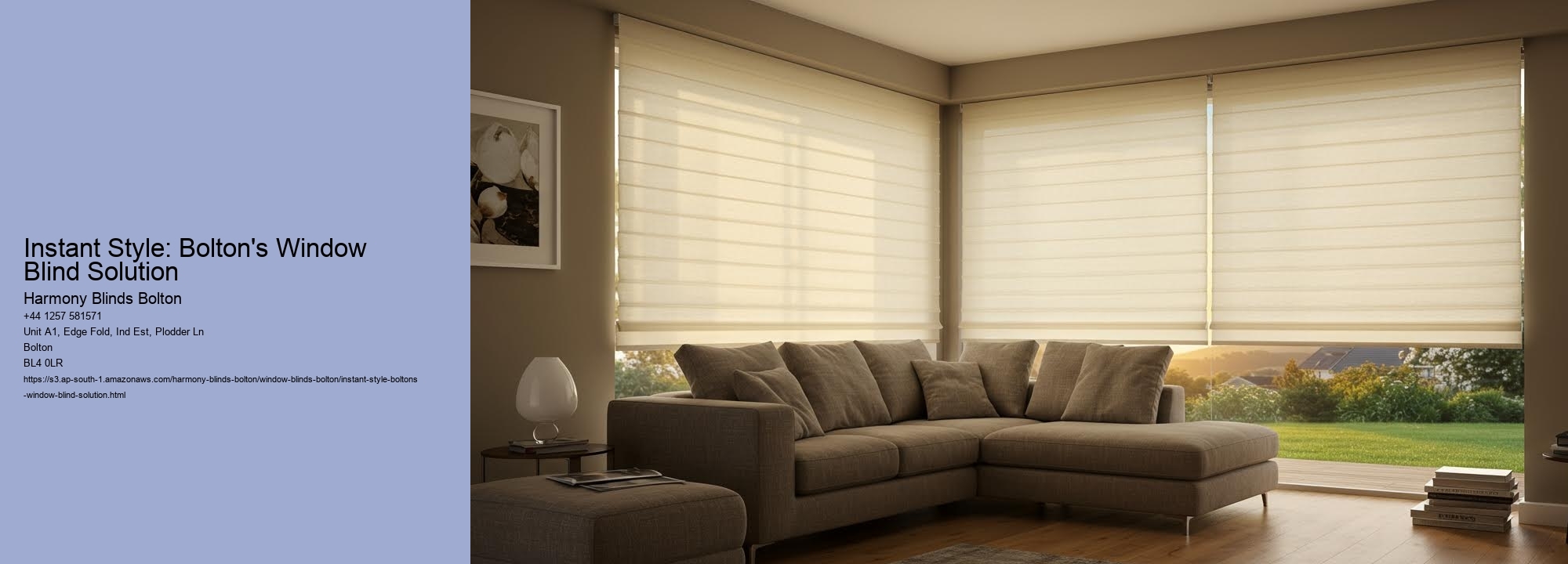 Instant Style: Bolton's Window Blind Solution