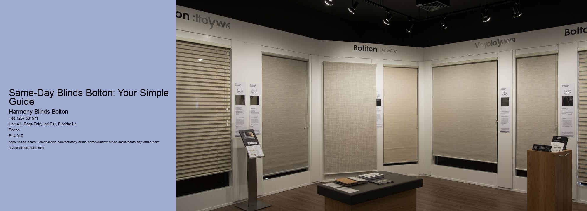 Same-Day Blinds Bolton: Your Simple Guide
