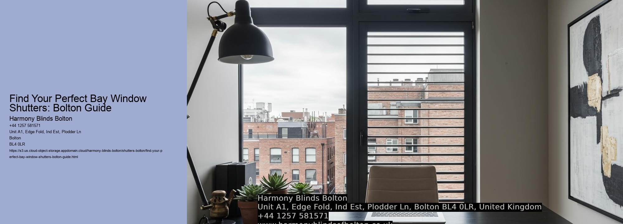 Find Your Perfect Bay Window Shutters: Bolton Guide