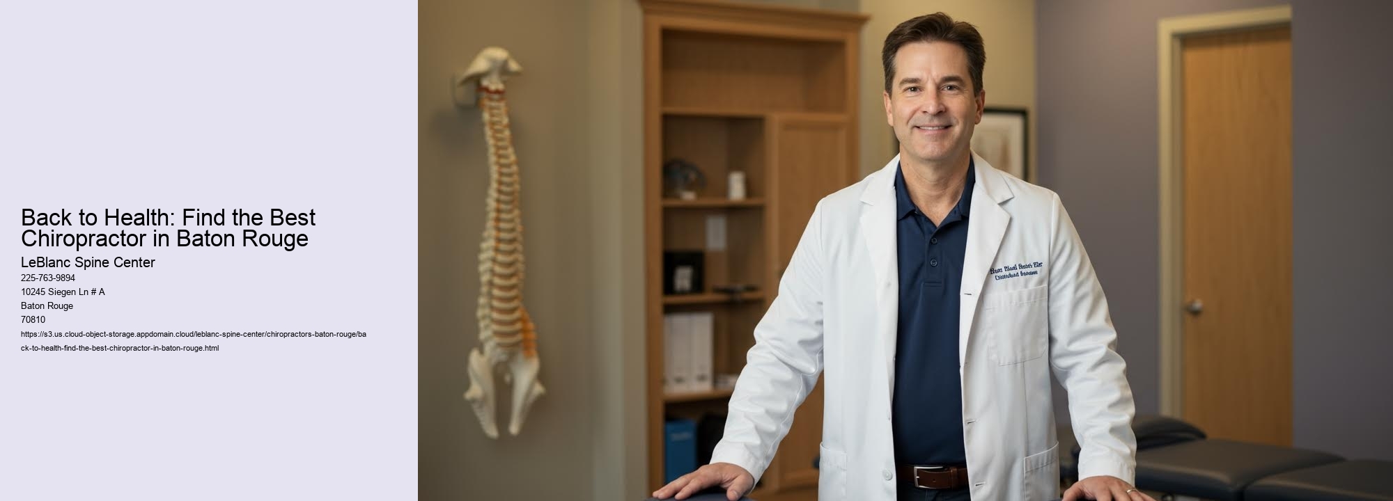 Back to Health: Find the Best Chiropractor in Baton Rouge