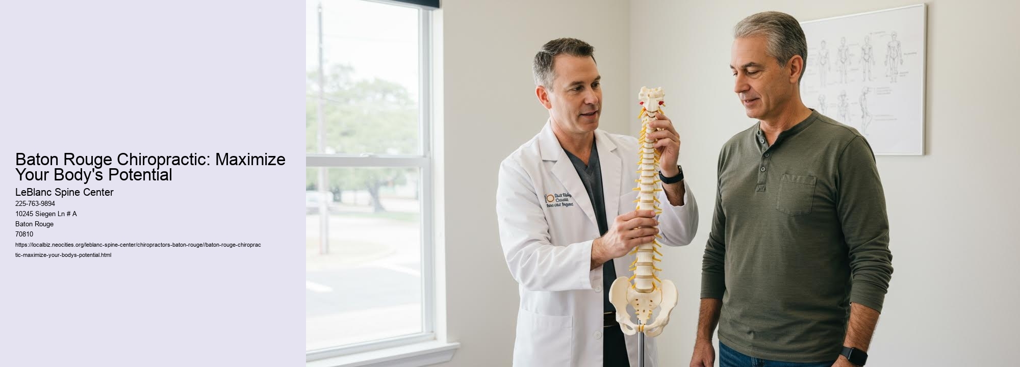 Baton Rouge Chiropractic: Maximize Your Body's Potential