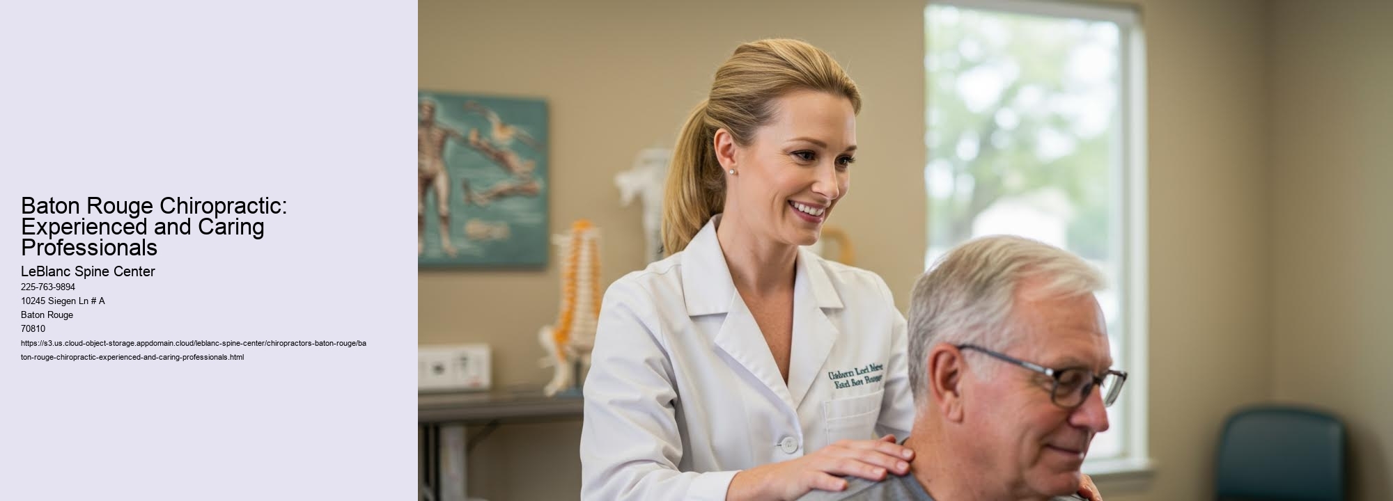 Baton Rouge Chiropractic: Experienced and Caring Professionals