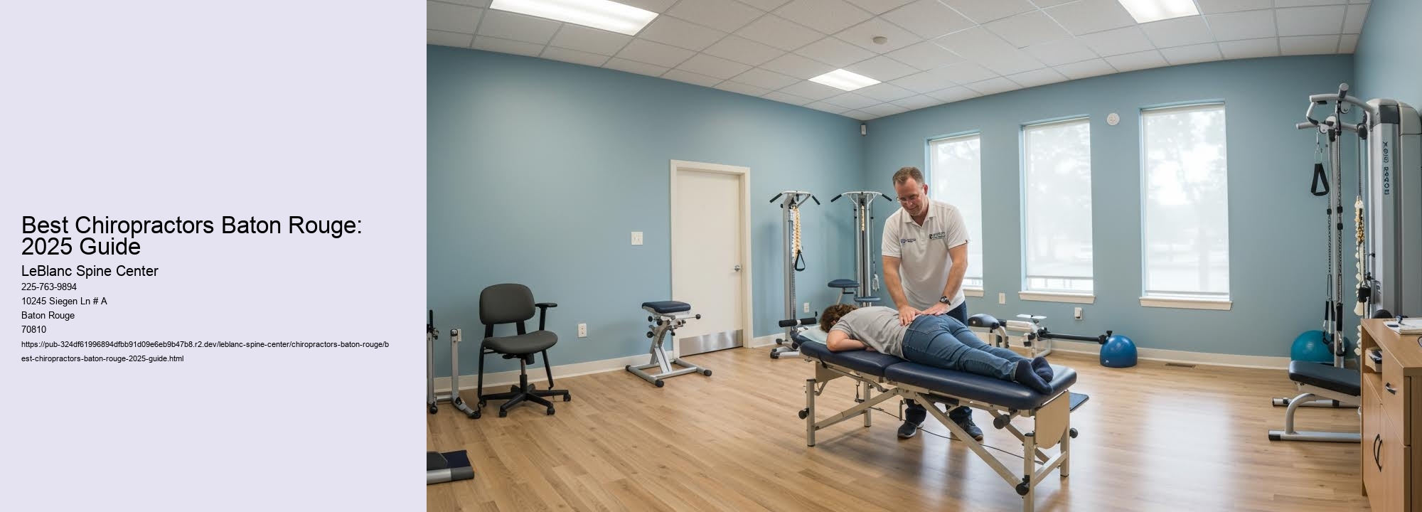 Best Chiropractors Baton Rouge: 2025 Guide