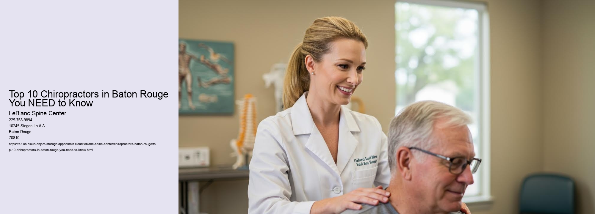 Top 10 Chiropractors in Baton Rouge You NEED to Know