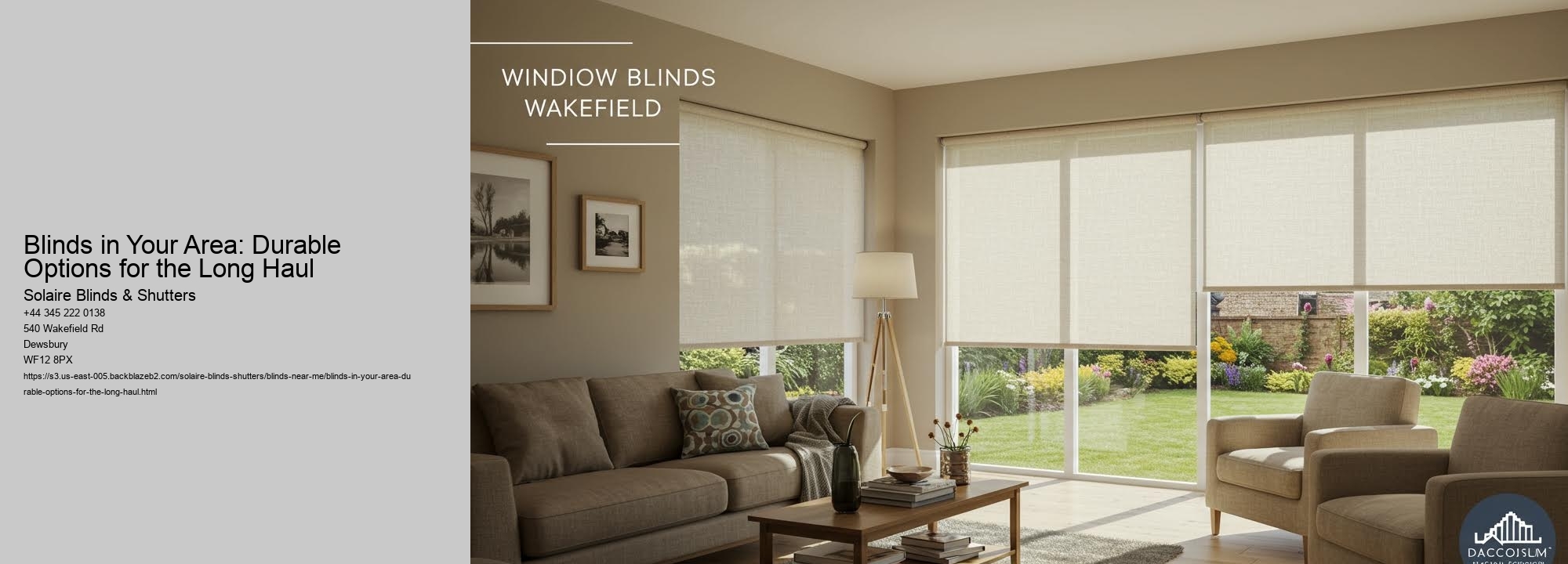 Blinds in Your Area: Durable Options for the Long Haul