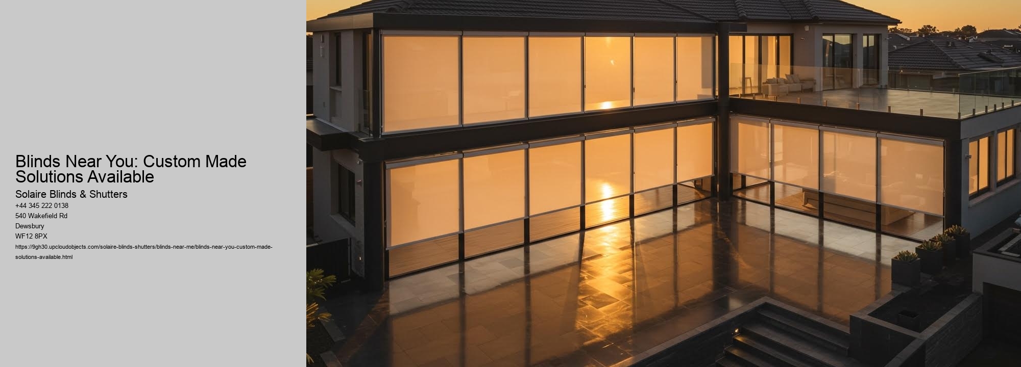 Blinds Near You: Custom Made Solutions Available