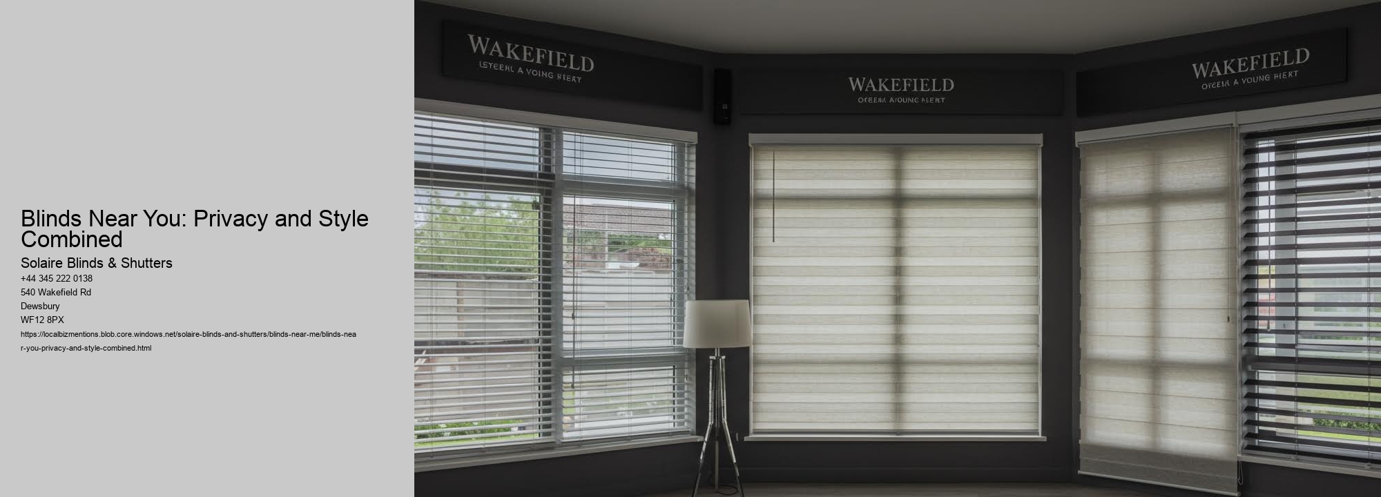 Blinds Near You: Privacy and Style Combined