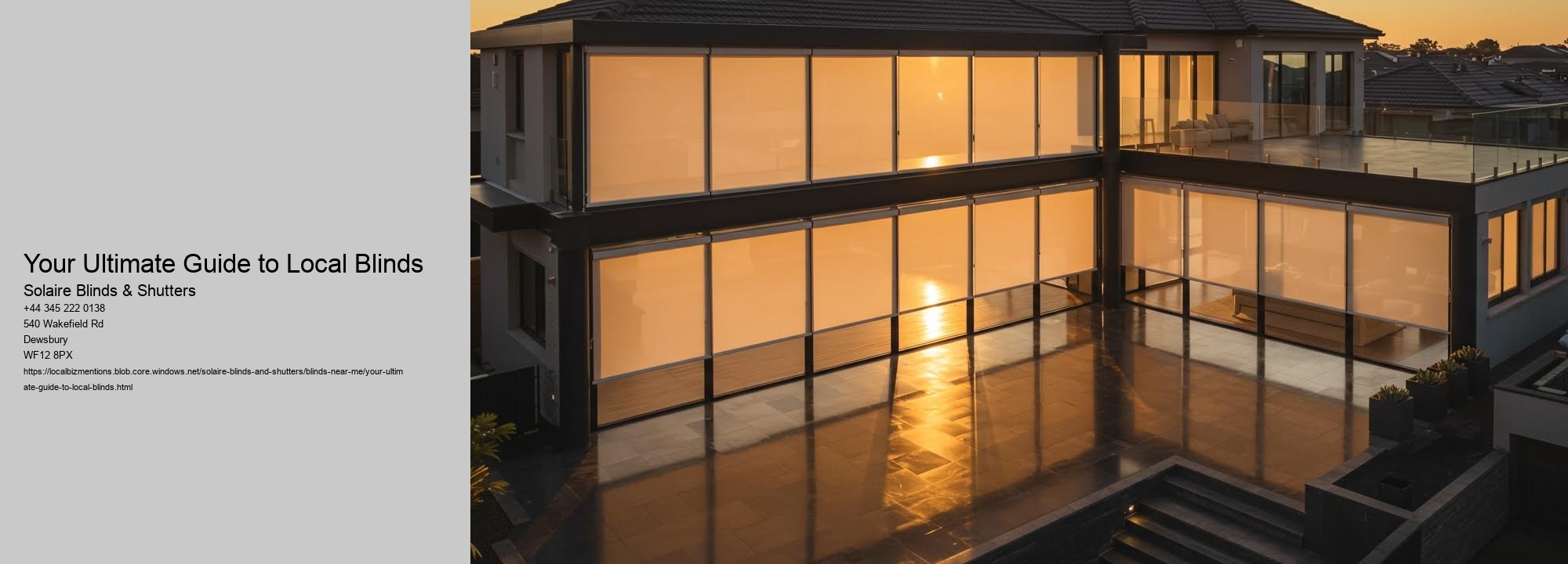 Your Ultimate Guide to Local Blinds