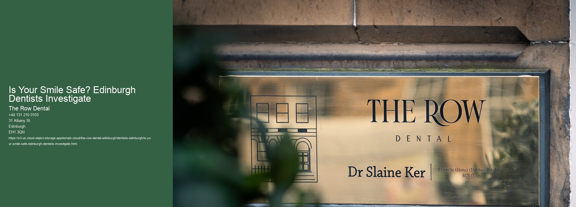 Is Your Smile Safe? Edinburgh Dentists Investigate